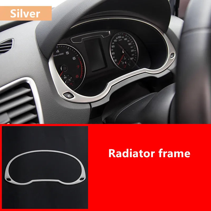 Car Accessories For Audi Q3 2012-16 Central CD Panel Cover Trim Air Conditioner Outlet Frame Door Armrest Decoration Strips