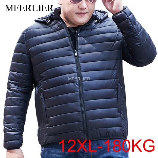 Autumn Winter Large Size 180kg 12XL 13XL Men Jackets 11XL Bust 175cm Plus Size Coat