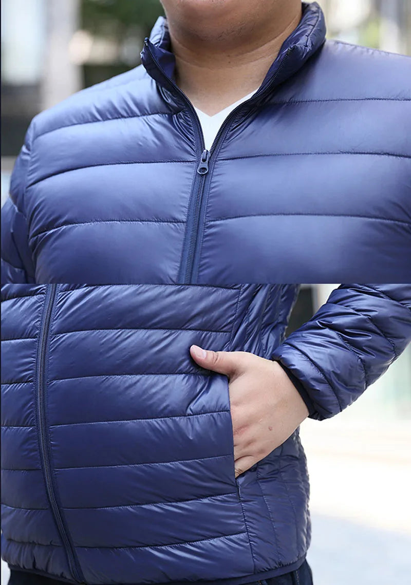 Autumn Winter Men Jackets 9XL Bust 160cm 5XL 6XL 7XL 8XL Plus Size Coat