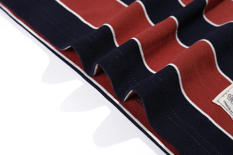 Summer Fashion Short Sleeve T-shirts For Men Classical Zebra Striped Heavy Thick Tees Male Casual Large Size Loose Pullover Tops