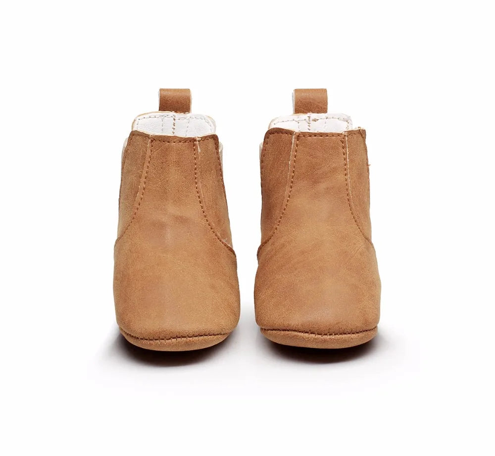 Toddler Baby Boy Girl Shoes 0-24M Infant First Walkers Moccasins Soft PU Ankle Boots Newborn Footwear Bebe Crib Shoes