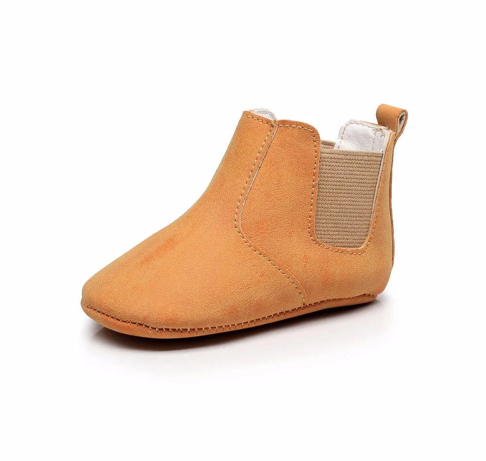Toddler Baby Boy Girl Shoes 0-24M Infant First Walkers Moccasins Soft PU Ankle Boots Newborn Footwear Bebe Crib Shoes