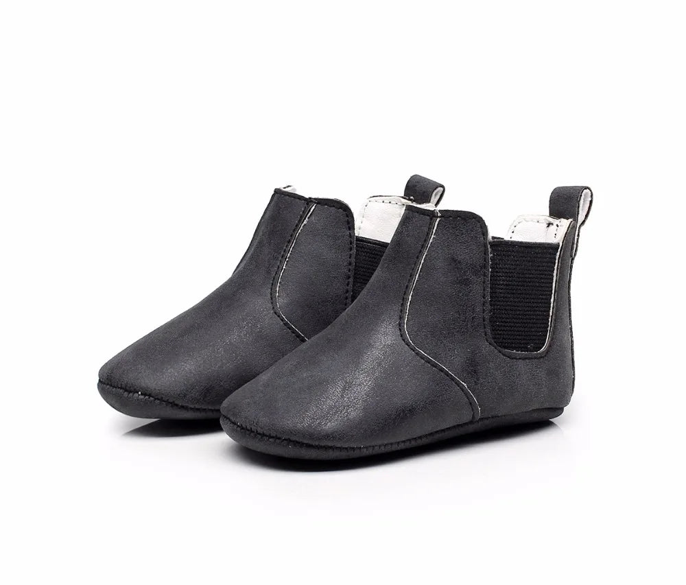 Toddler Baby Boy Girl Shoes 0-24M Infant First Walkers Moccasins Soft PU Ankle Boots Newborn Footwear Bebe Crib Shoes