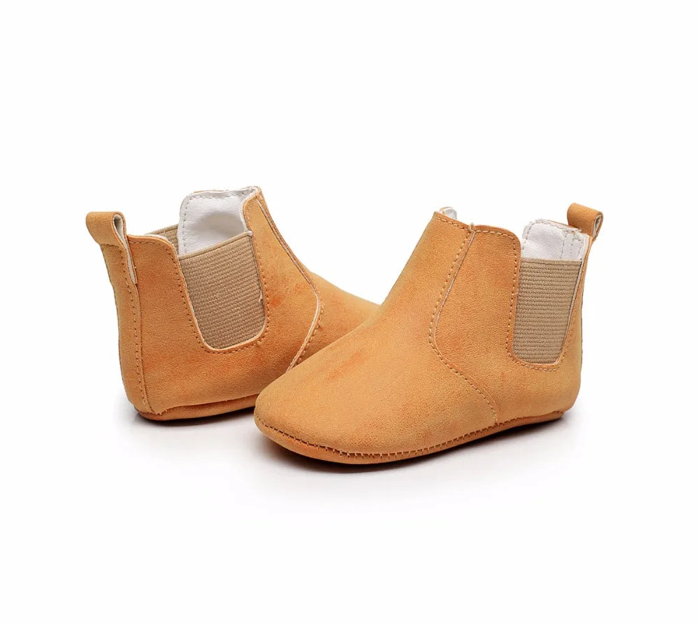 Toddler Baby Boy Girl Shoes 0-24M Infant First Walkers Moccasins Soft PU Ankle Boots Newborn Footwear Bebe Crib Shoes