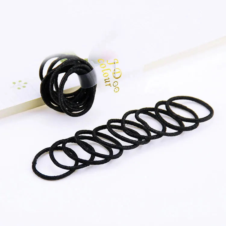 10PCS/Lot Kids Shiny Hair Accessories Hairbands Ponytail Holder Girls Scrunchies High Elastic Thumb Mini Rubber Band Hair Ropes