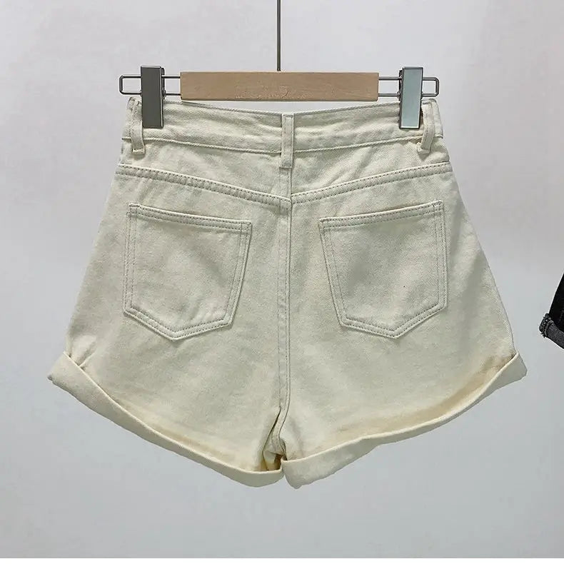 Shorts Women Denim Vintage Summer Basic Simple All-match Hot Sale High Waist Leisure Ulzzang Ladies Streetwear Chic Classic Ins