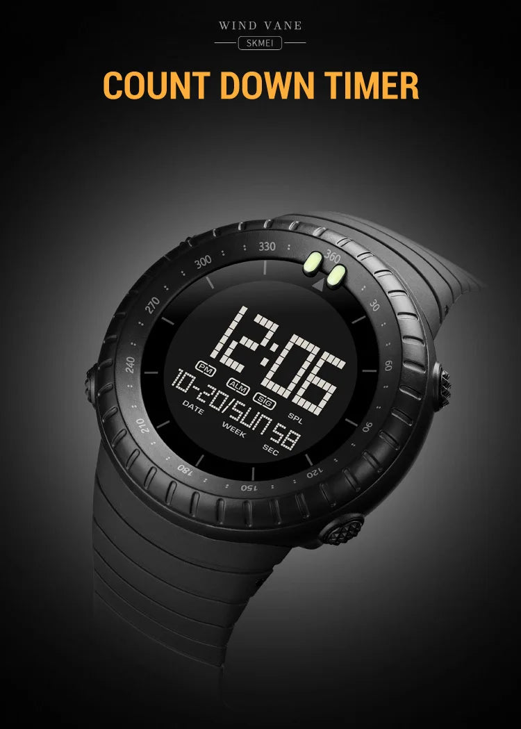 Fashion Sport Digital Watch Men Waterproof Chrono Alarm Outdoor Electronic Clock Man SKMEI Military Wristwatch Relogio Masculino