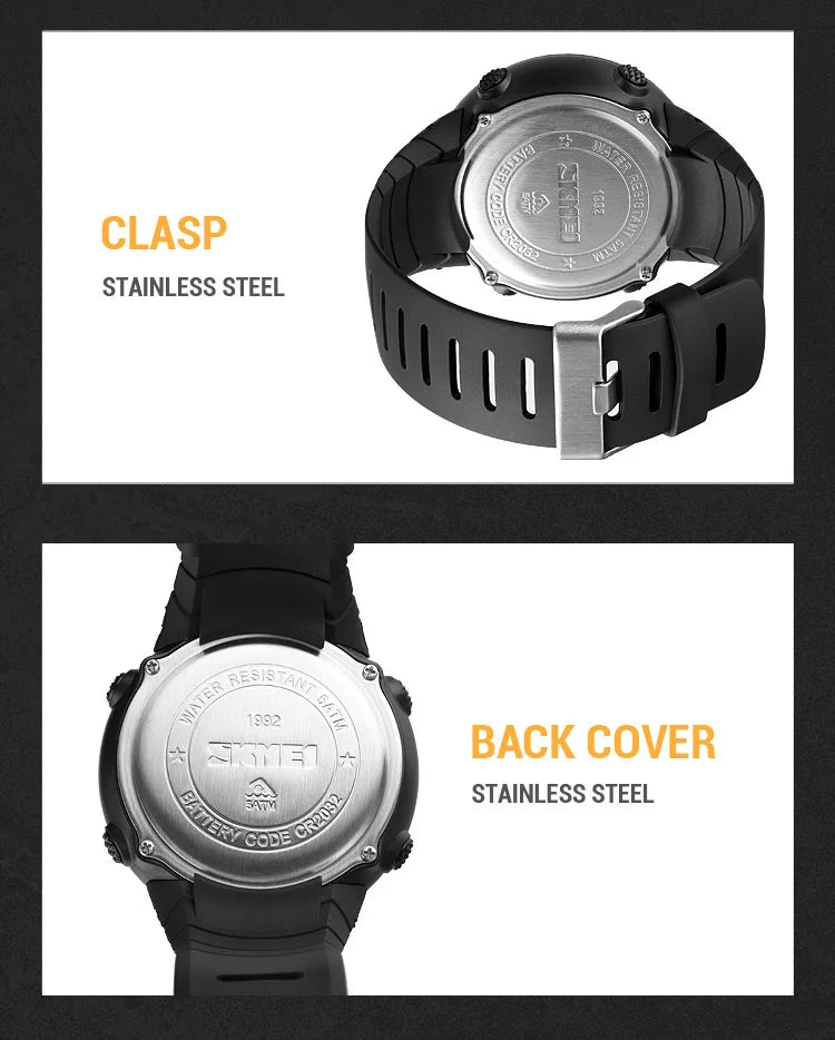 Fashion Sport Digital Watch Men Waterproof Chrono Alarm Outdoor Electronic Clock Man SKMEI Military Wristwatch Relogio Masculino