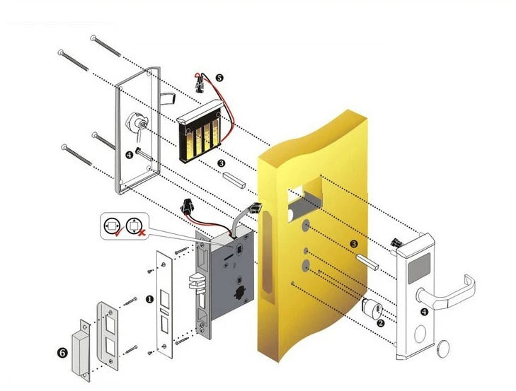 Stainless Steel Smart Door Lock TTlock Wireless Digital Electronic Lock Smart Home Wooden Door Lock