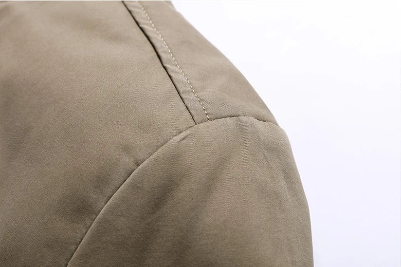 2024 Autumn Men Jackets 100% Cotton Chaqueta Casual Solid Fashion Vintage Warm Vestes Coats High Quality M-5XL Winter Jacket Men