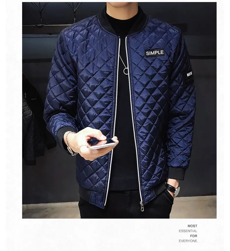 Zipper Men Jackets Autumn Winter Casual Fleece Coats Fashion Male Outwear Slim Fit Parka Plus size 6XL men Bomber Jacket New