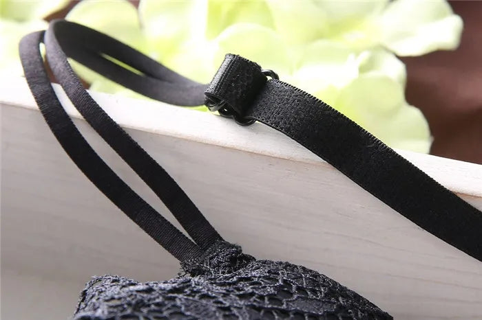 European Style Sexy Bra Set Women Cotton Underwear Sexy Lace Panties Female Push Up Brassiere Fashion Solid Color Lingerie Set