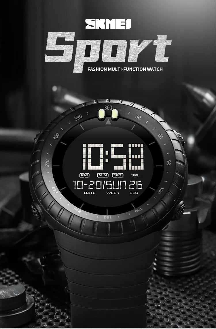Fashion Sport Digital Watch Men Waterproof Chrono Alarm Outdoor Electronic Clock Man SKMEI Military Wristwatch Relogio Masculino