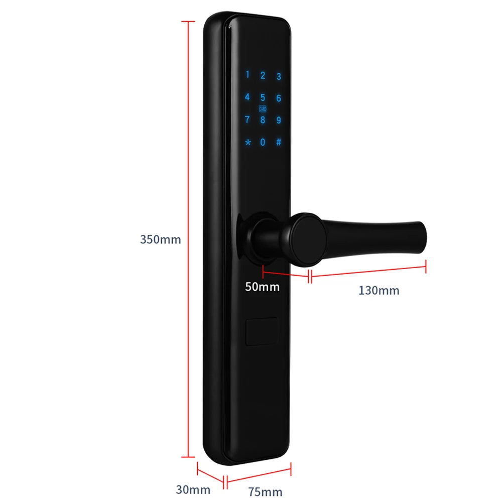 RFID Smart Door Lock Bluetooth/WiFi & Keypad, TTLock Smart Life Compatible Home/Hotel Security MIFARE Encrypted Multi-Point lock