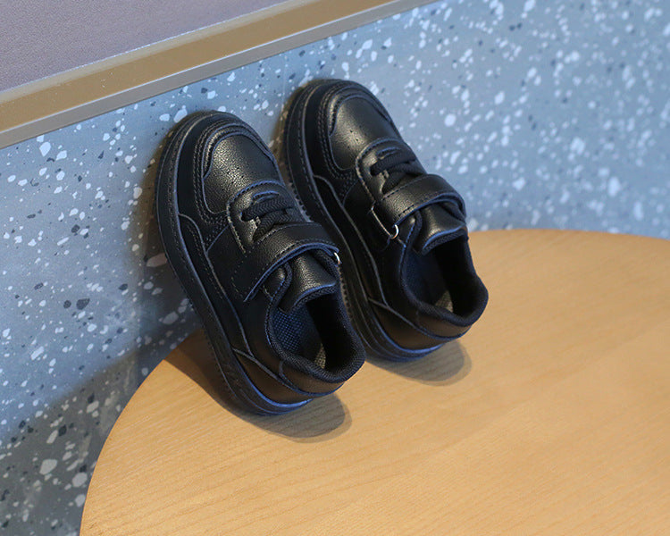 Tenis Sneakers Kids Spring/Autumn New Boys Girls Sports Shoes Casual Board Shoes Leather Soft Soled Children Small White Shoes