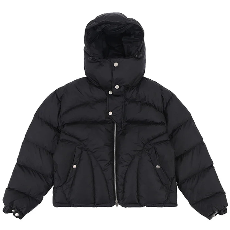 Winter Men Jackets Thicken Warm Parkas Coats Streetwear Harajuku Hip Hop Oversized Jackets Casual Loose Padded Jackets Outwear