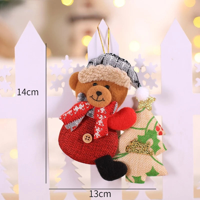 New Year 2025 Christmas Tree Decorations Cute Dolls