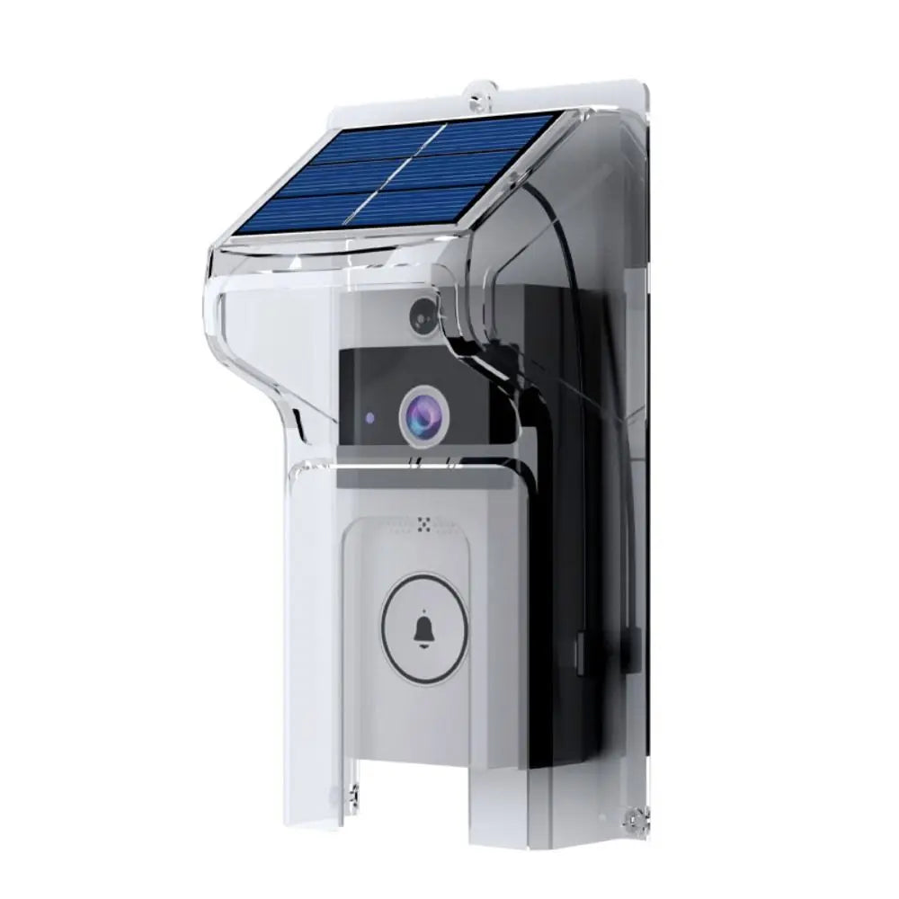 Waterproof Visual Intercom Doorbell Solar Power Wireless Front Door Camera HD Home Security Video Doorbell Outdoor Surveillance