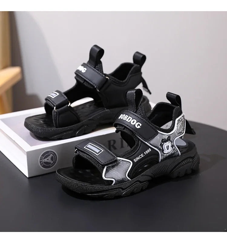 Kids Summer Shoes Fashion Big Boys Beach Sandals Children Casual Sports Sandals Color Matching Anti-skid Classic Size 28-40