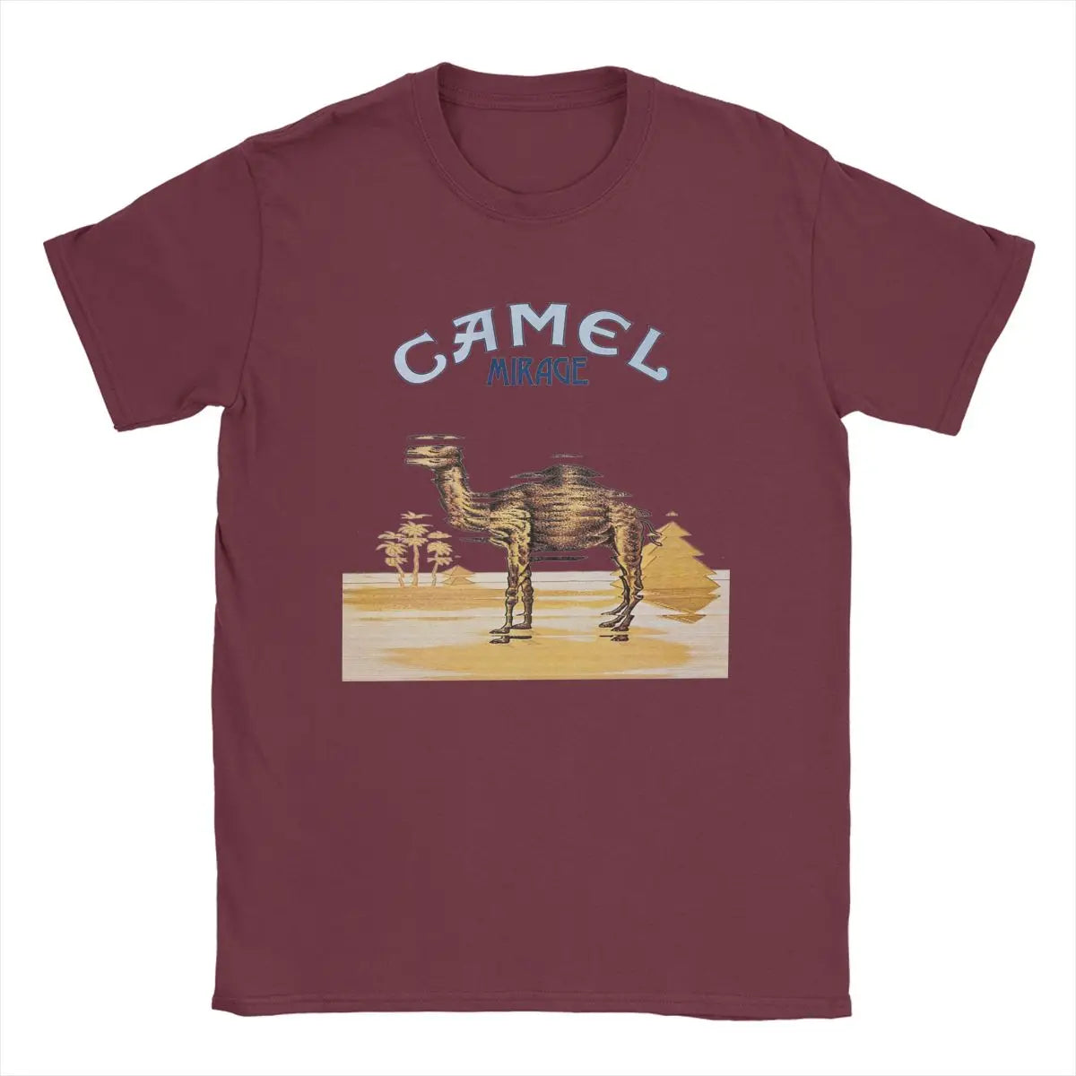 Camels Band T Shirts for Men Cotton Funny T-Shirts O Neck Tees Short Sleeve Clothing Plus Size