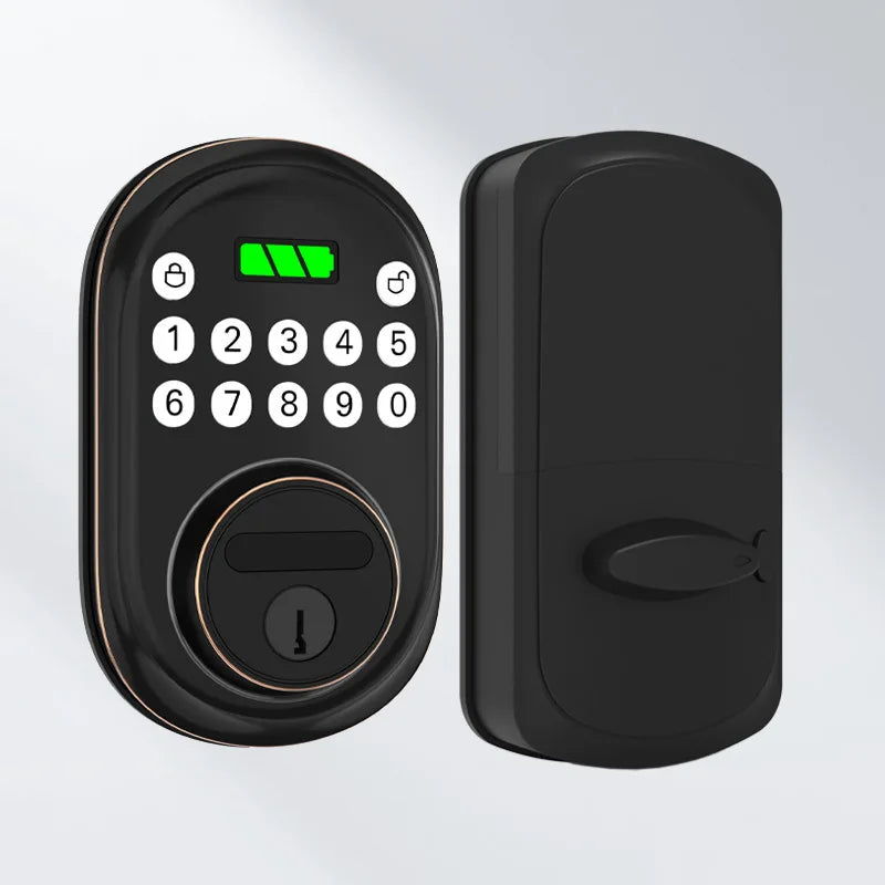 Smart electronic lock household anti-theft door password entrance door battery electronic button smart door lock