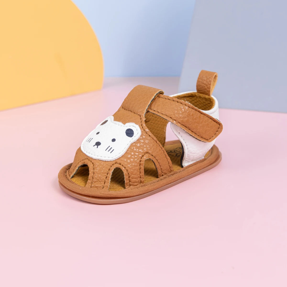 Summer Baby Toddler Shoes 0-18 Months Baby Soft Bottom Non-slip Head Wrapped Anti-collision Hundred Sandals Classic Bear Shoes