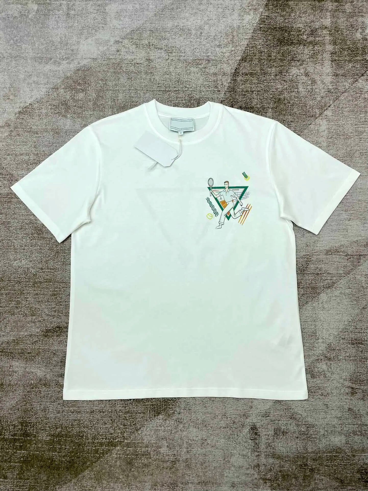 2025 High Quality  Casinoblank Paris Tennis Equipment Print Women Men T shirts Oversized Men Casual Cotton Summer T shirt tees