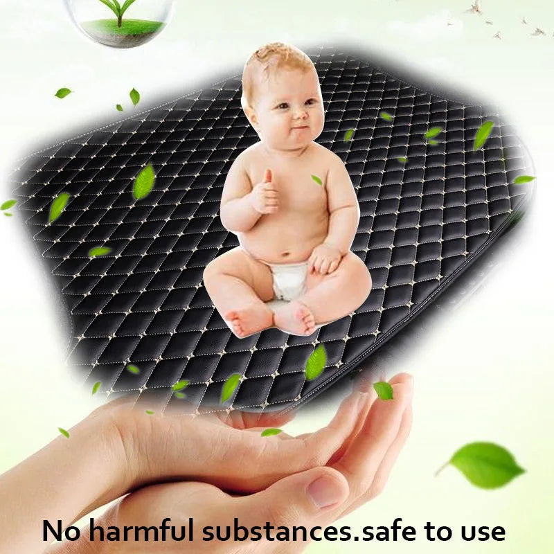 Car Trunk Mats For Hyundai Kona Kauai OS 2018~2022 Waterproof