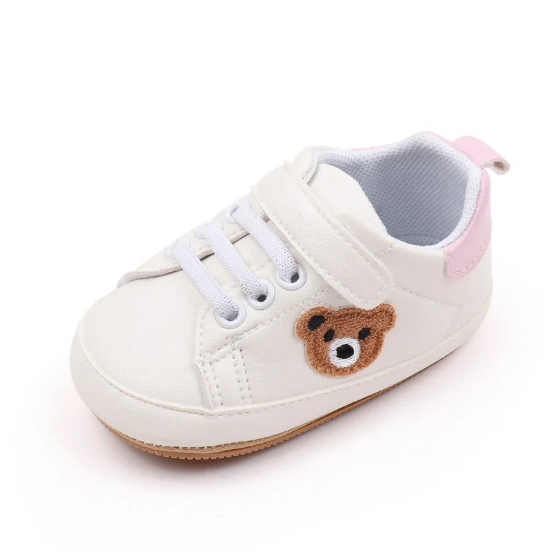 Baby Sneaker 0-9-18 Months Toddler Prewalking Shoes Sport Outdoor Style Spring and Autumn 2024 New Fashion TPR Sole PU BMB3134