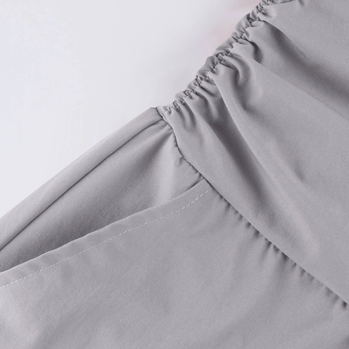 women pants summer loose cropped pants High Waist Solid Color Casual Trousers Pants With Pockets cozy breathable pantalon femme