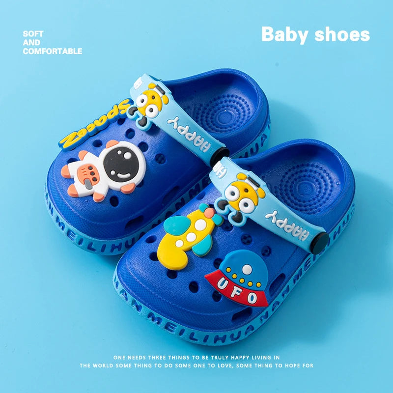 Kids' Sandals Baby & Toddler Slippers for Ages 1-5 Fashionable Breathable Waterproof Hole-Pattern Infant Clogs