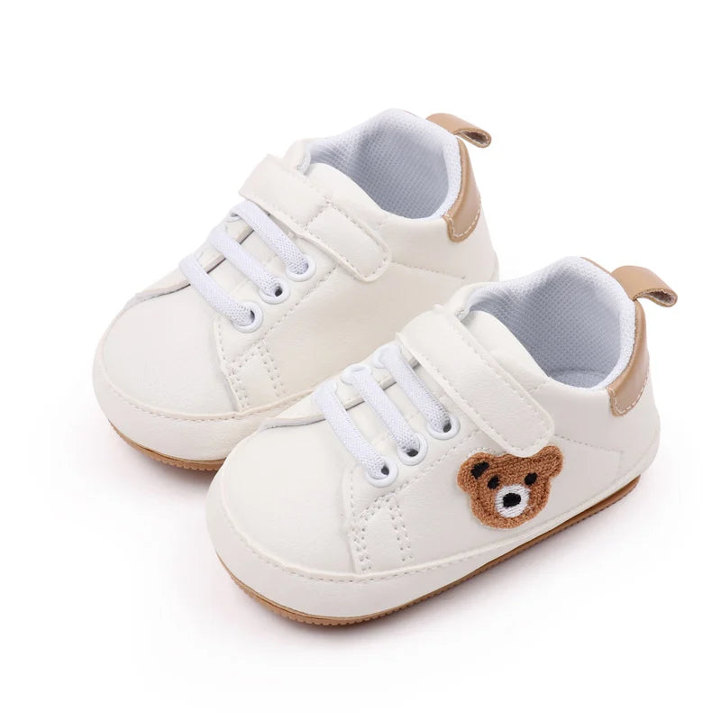 Baby Sneaker 0-9-18 Months Toddler Prewalking Shoes Sport Outdoor Style Spring and Autumn 2024 New Fashion TPR Sole PU BMB3134