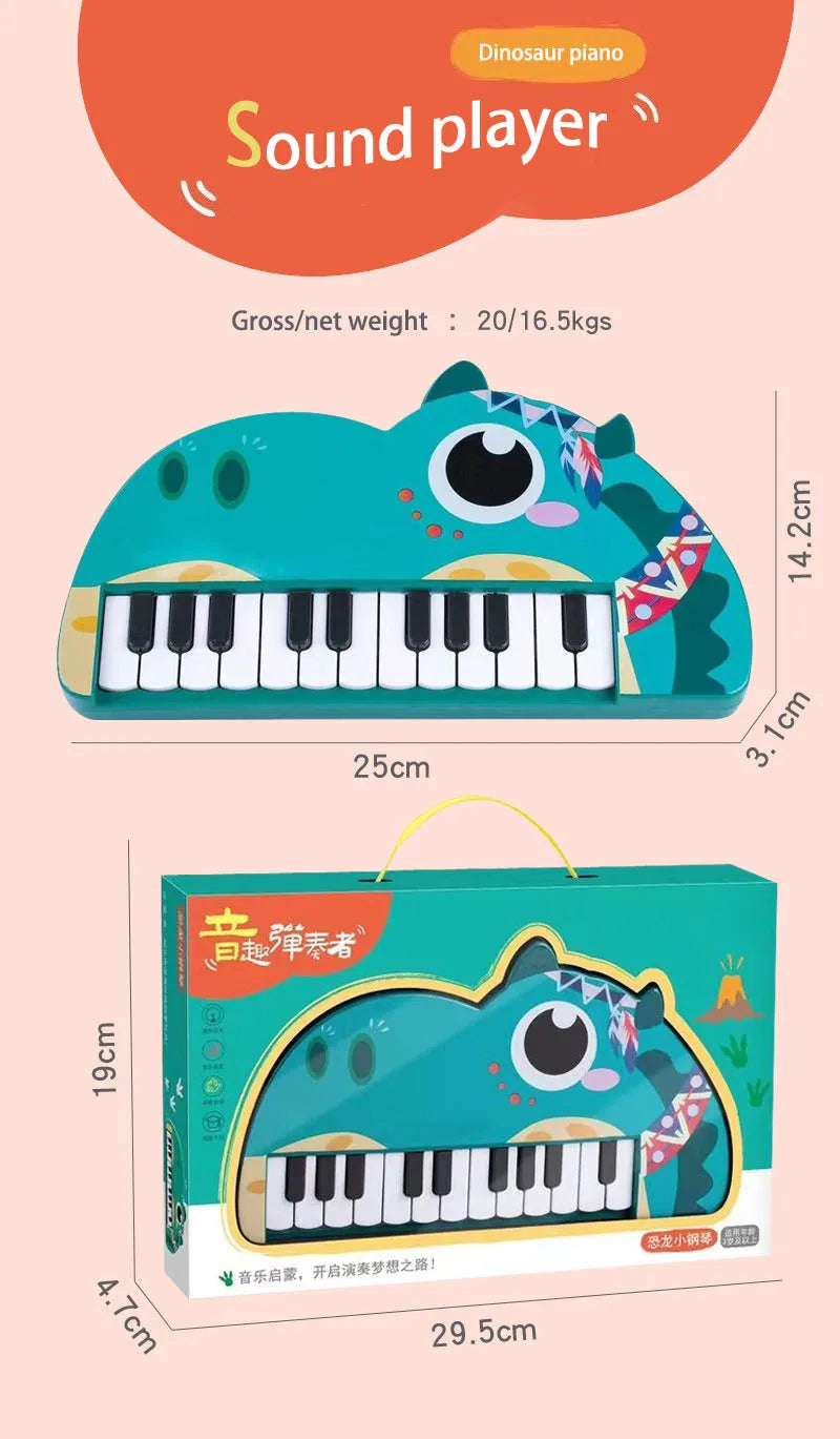 Kids Piano Keyboard Toy Children's Electronic Musical Instrument Multi-Functional Animal Piano Keyboard Early Education Toys