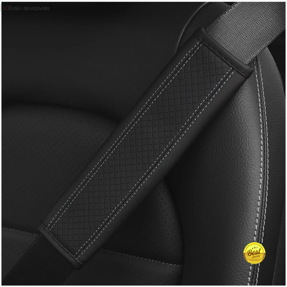 PU Leather Car Accessories Seat Belt Safety Shoulder Cover