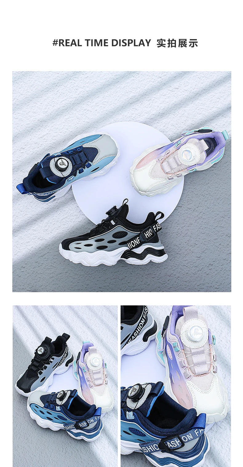 Kids Shoes for Boys Spring Summer 2025 New Casual Mesh Breathable Sneakers Platform Soft Comfortable Running Shoes for Children