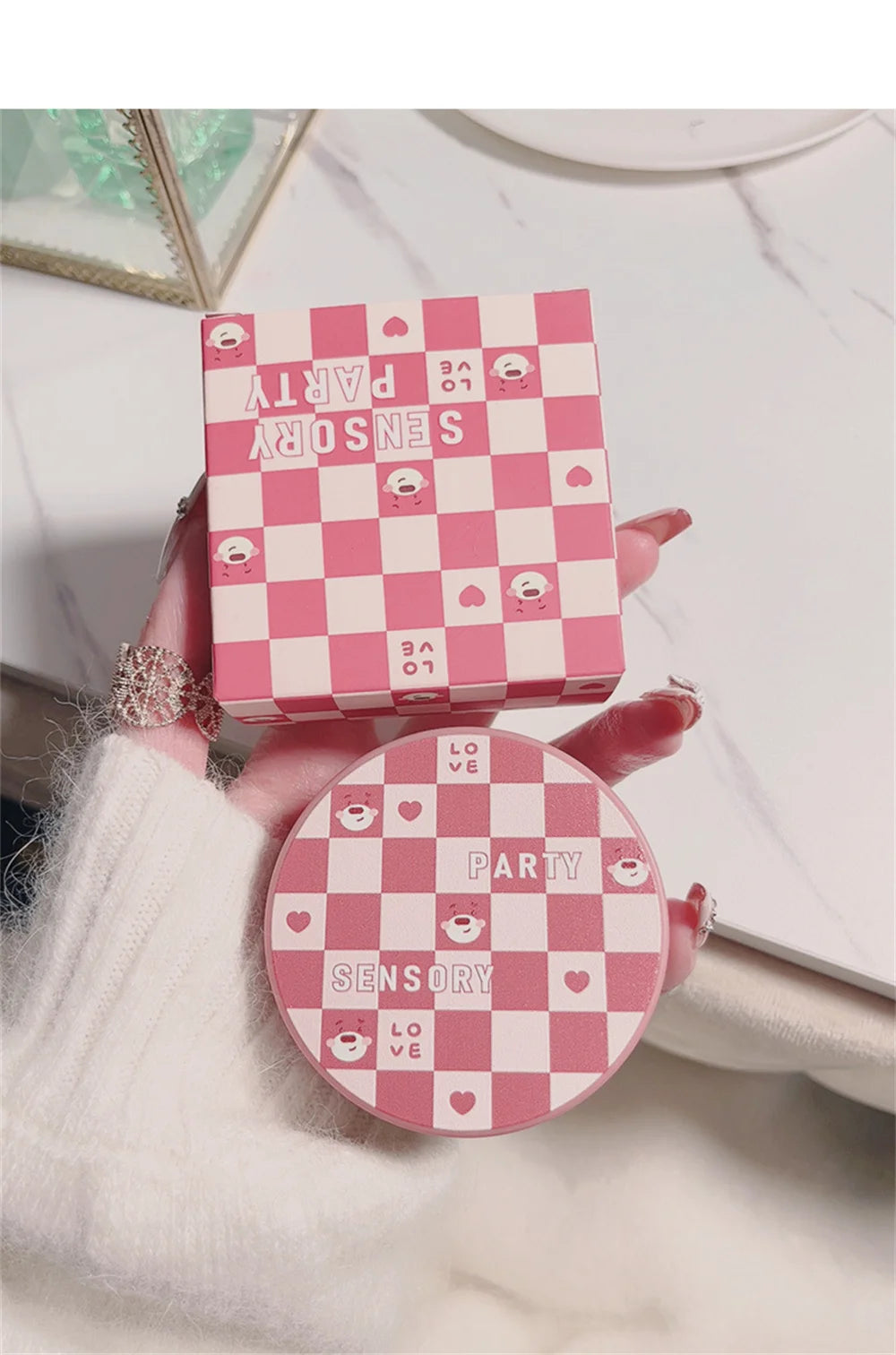 Natural BB Cream Sensory Party Bang Gouache Air Cushion Makeup Waterproof Long Lasting Clear Skin BB Cream Cosmetics