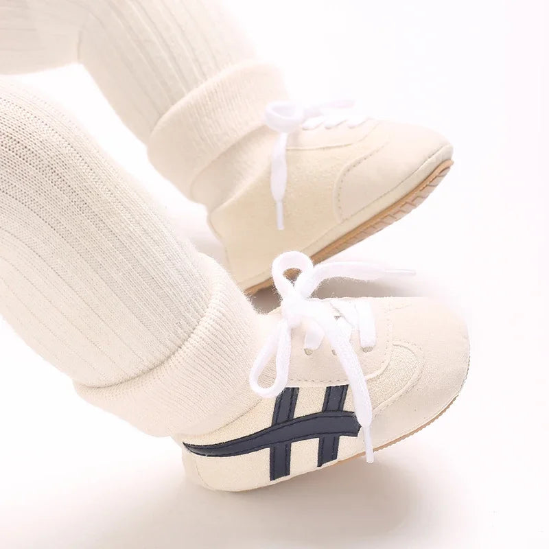 Spring and Autumn Baby Shoes for Boys and Girls 0-1 Years Old Shoes and Socks Do Not Drop Soft Bottom Anti Slip Sneakers 6-12M