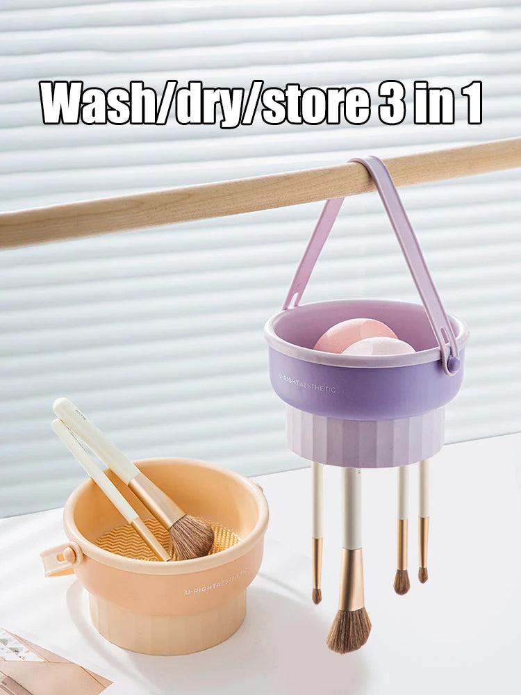 Makeup Brush Cleaning Bucket