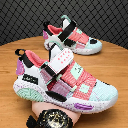 2026 New Children's Basketball Shoes For Boys Girls Non-slip Kids Sport Shoes Lightweight Outdoor Sneakers Trainers Footwear