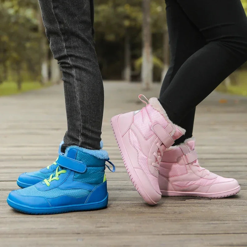 Kids High Top Barefoot Shoes Boys Girls Minimalist Sneakers Lightweight Comfort Zero Drop Shoes Toddler Little Big Kid