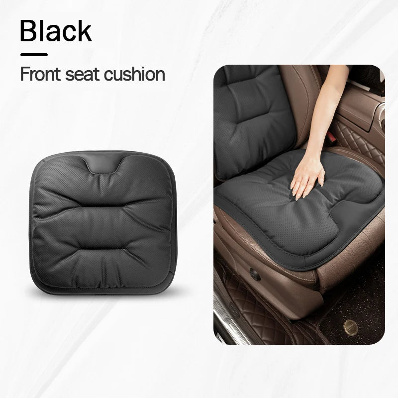 Universal Car Seat Cover Leather Cars Seat Waist Cushion Covers Four Season Auto Interior Seats  Protection Pad Car Accessorie