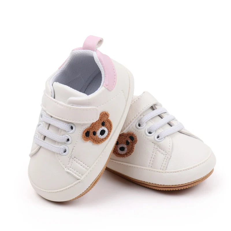 Baby Sneaker 0-9-18 Months Toddler Prewalking Shoes Sport Outdoor Style Spring and Autumn 2024 New Fashion TPR Sole PU BMB3134