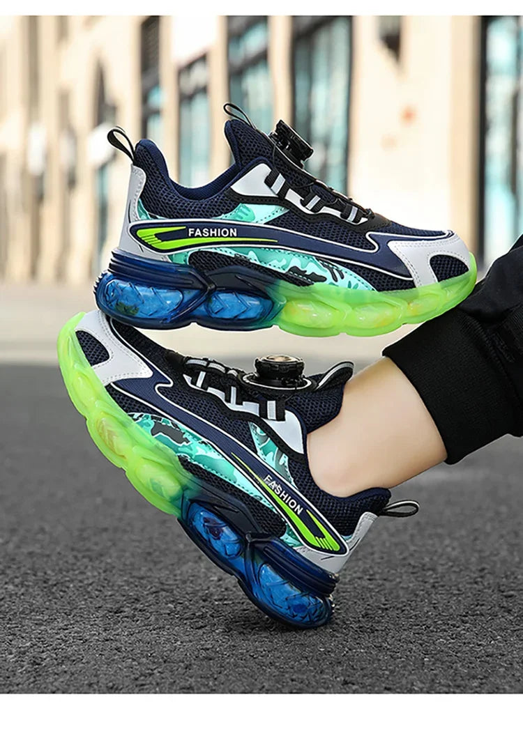 New Summer Children Sneakers Breathable 5-16Years Boys' Running Shoes New Swivel Buckle Kids Sport Shoes Outdoor Casual Trainers