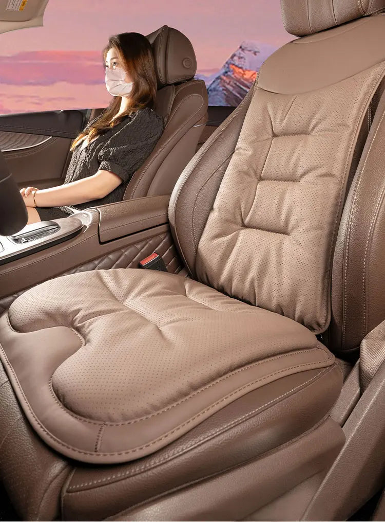 Universal Car Seat Cover Leather Cars Seat Waist Cushion Covers Four Season Auto Interior Seats  Protection Pad Car Accessorie