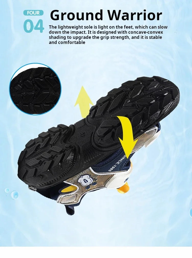 Kids Summer Shoes Fashion Big Boys Beach Sandals Children Casual Sports Sandals Color Matching Anti-skid Classic Size 28-40