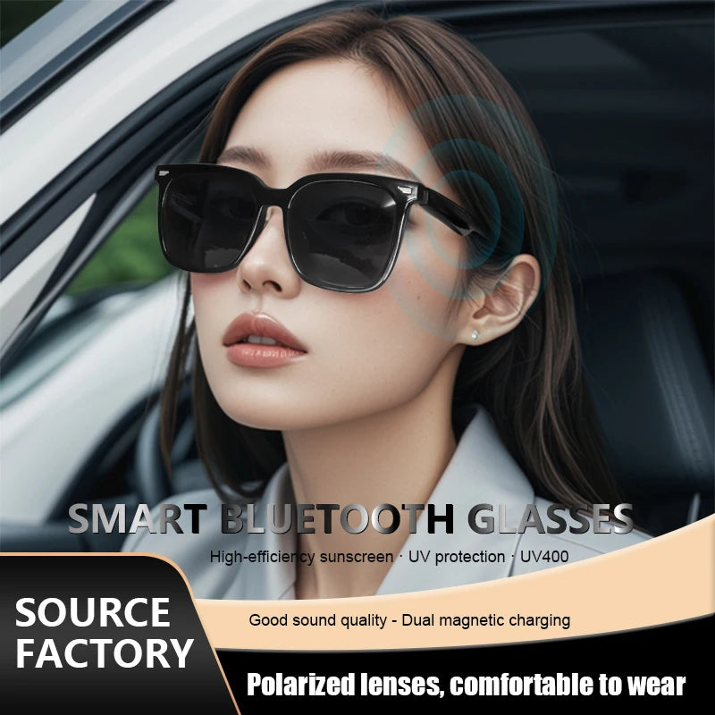 Smart Glasses With Automatic Adjustment Wireless Bluetooth Headset Outdoor Cycling Sunglasses Man Woman Waterproof Smart Glasses