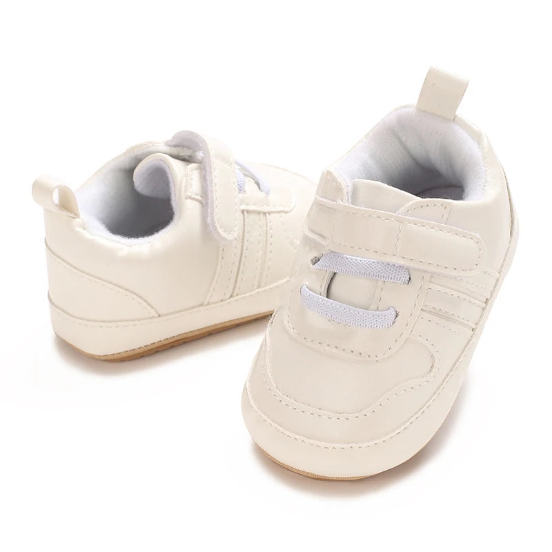 Baby Shoes 0-1 Year Old Baby Shoes Soft Cloth Sole Anti Slip Learning Shoes For Toddlers White Shoes For Sports Shoes