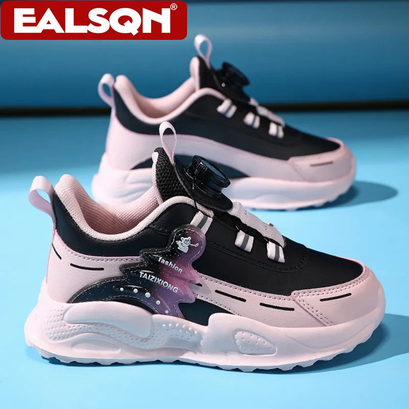 Fashion Children Shoes Boy Sneaker Non-slip School Casual Walking Shoes Leather Tennis Sport Shoes for Kids Girls 5 To 16 Years