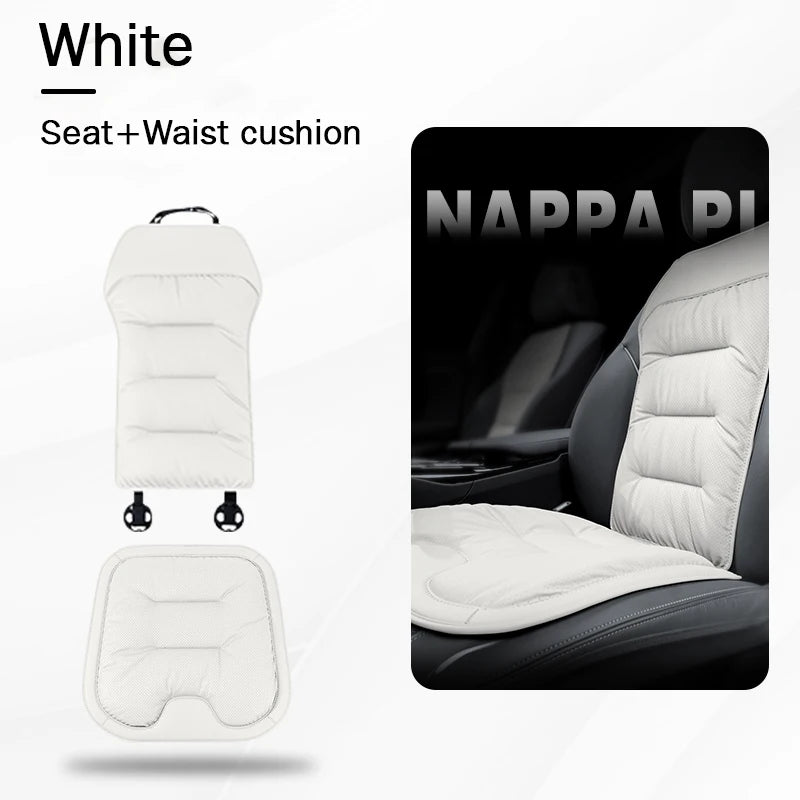 Universal Car Seat Cover Leather Cars Seat Waist Cushion Covers Four Season Auto Interior Seats  Protection Pad Car Accessorie