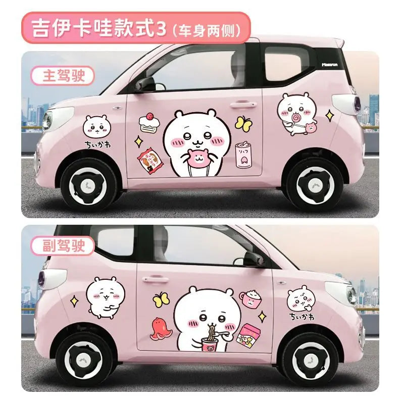 Stickers Car Accessories Decorate Hachi ware Usagi Car Accessories Gift
